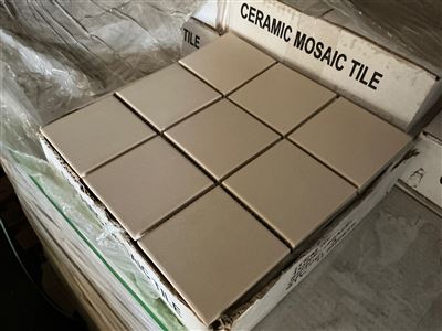 Cream Mosaic Tile, 300 x 300, 11 Per Box, 96 Boxes, 95.04 SQM Approx. IRP $4,752 Thumbnail