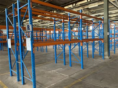 Pallet Racking, Dexion- 2 Bays - Overall Length 5750 mm Approx-  3 Metre High - Thumbnail