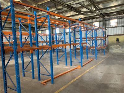 Pallet Racking, Dexion- 5 Bays -(4 Full Bays and 1 x 1/2 Bay ) Overall Length 11 . 6 M Approx -  3 Metre High Thumbnail