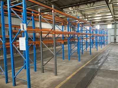Pallet Racking, Dexion- 4 Full Bays and 2 x 1/2 Bays - Overall Length  20 M - Approx-  3 Metre High - Thumbnail