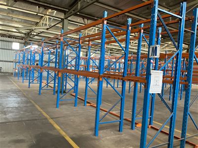 Pallet Racking, Dexion- 4 Full Bays and 2 x 1/2 Bays  Overall Length  20 M - Approx-  3 Metre High - Thumbnail
