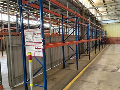 Pallet Racking, Metech - 8 Bays - Overall Length 21. M Approx  3 Metre H Thumbnail
