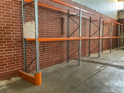 Pallet Racking, Dexion-4 Full Size Bys Aand 1/2 Size Bay - Overall Length 13.5 mApprox Each   3 Metre High Thumbnail