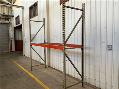 Pallet Racking, - Brownbuit 1 Bay Overall 2600 mm Length Approx- 2700 mm  High - Thumbnail