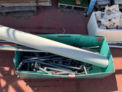 Crate of PVC Pipe Offcuts and Fittings with Large PVC Pipe Thumbnail
