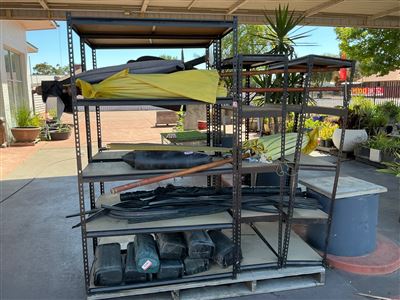 Approx 3 Black Steel Boltless Shelving Units on Pallet Thumbnail