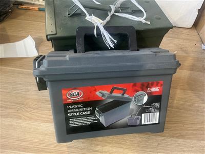 Ammunition Boxes -Quantity of 2 - 1 x Plastic / 1 Metal Thumbnail