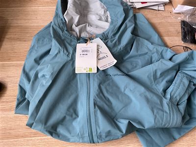 Kathmandu Rain Jacket- Trailhead Stretch- Size M - Washed Blue Thumbnail