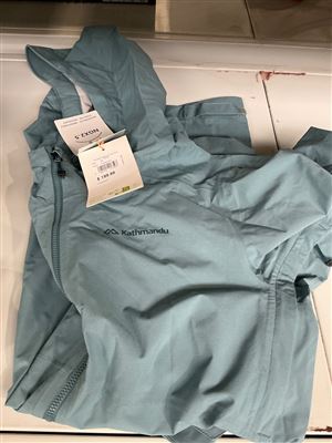 Kathmandu Rain Jacket- Size XS - Washed Blue Thumbnail