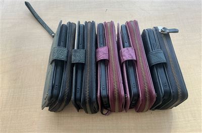 5 x Megshi Zip Wallet Phone Cases with Card Slots -  Assorted Sizes Thumbnail