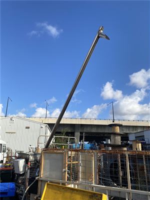 Auger -Stainless  Steel - Approx 5 to 6 Metre High - 3 phase -415 volt ( Collect From Wingfield ) Thumbnail