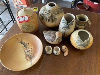 Decorative Pottery, Platter, Vases, Jug Etc Thumbnail