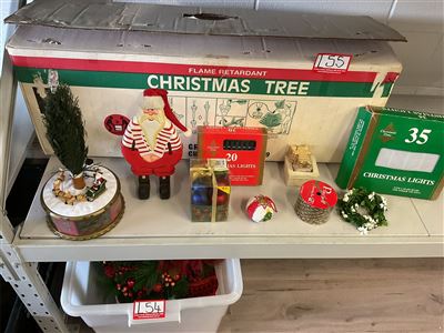 Pine Christmas Tree And Lights, Musical Advent Tree, Santa, Tree Lights Etc Thumbnail