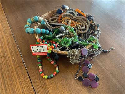 Costume Jewellery Necklaces, Wood, Glass And Metal Thumbnail