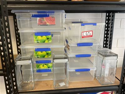 Lots Of Plastic Containers And Glass Canisters Thumbnail