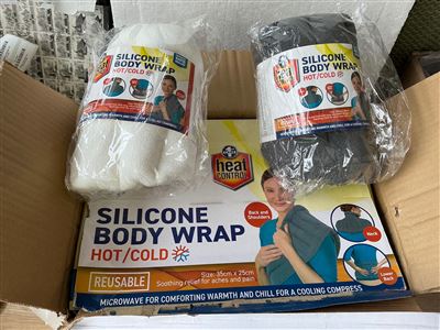 Heat Control Silicon Body Wraps - Hot/Cold -Quantity of 6 Thumbnail