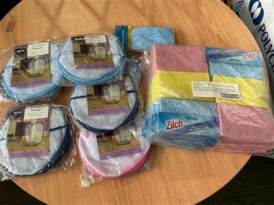 Laundry Hampers Quantity of 7 and Pack 12 Set Sponges Thumbnail