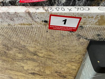 Granite Slab, White, 1380 x 700 x 30mm approx. Thumbnail