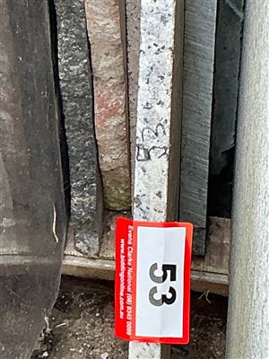 Granite Slab, White/Black, 700 x 900 x 20mm approx. Thumbnail
