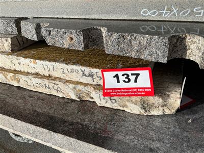 Granite Slab, Cream, 2100 x 450 x 30mm approx. Thumbnail
