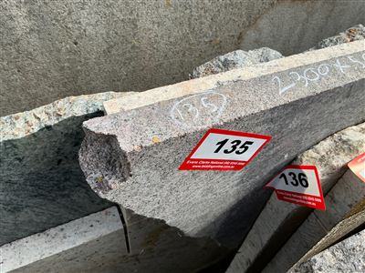 Granite Slab, Black/Red, 2300 x 500 x 30mm approx. Thumbnail