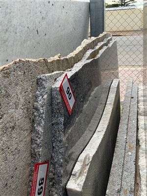 Granite Slab, Grey/White, 950 x 800 x 20mm approx. Thumbnail