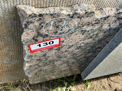 Granite Slab, Cream/Black, 3000 x 350 x 20mm approx. Thumbnail