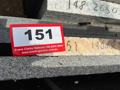 Granite Slab, Cream, 1900 x 350 x 30mm approx. Thumbnail