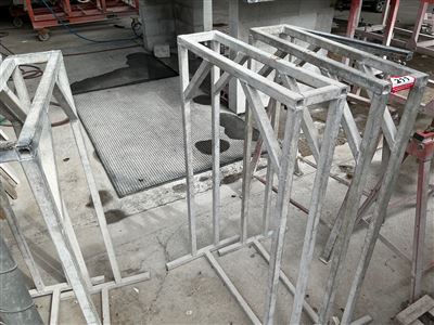 Steel Work  Stands Quantity of 4 -600 x 150 x 1050   mm  H Thumbnail