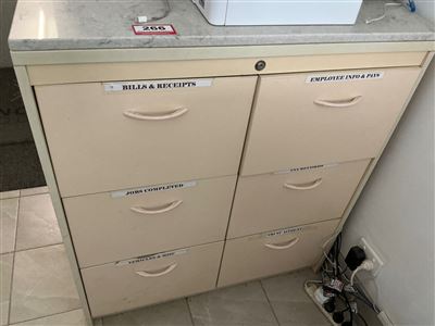 Filing Cabinet -6 Drawer with Marble Top x 930 x 510 x 1030 mm Thumbnail