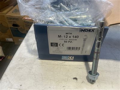Anchor Lock Bolts- M12 x 140 mm - Packet of 50 Bolts -Sold Per Packet Thumbnail