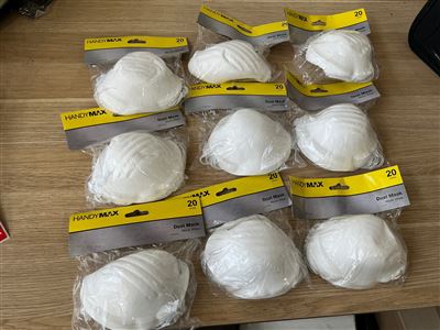 Dust Masks -20 Pack - Quantity of  9 Thumbnail
