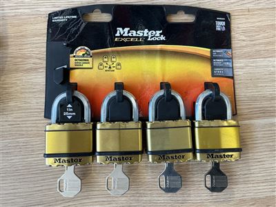 Locks  Pack of 4 -Master Lock Thumbnail