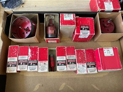Quantity of 14 Holesaws - Various Sizes Thumbnail