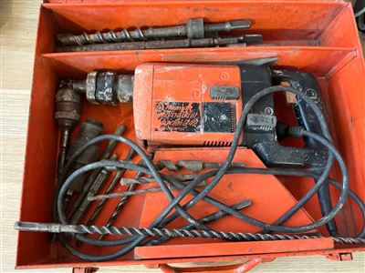 Ramset Electric Dyna Drill Model 342 with Quantity Concrete Drill Bits Thumbnail