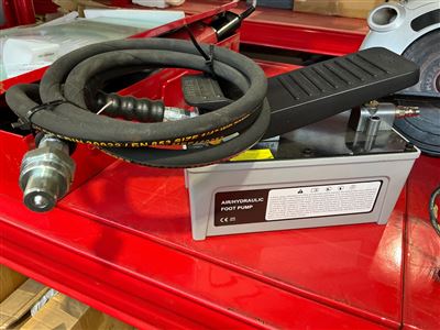 Air Hydraulic Pump Power Team 10,000 PSI with Hose - New Thumbnail