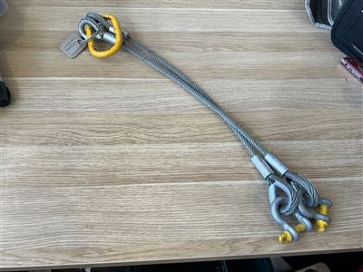 Rope Sling 2-Leg Wire 60kg P/N 44161 Thumbnail