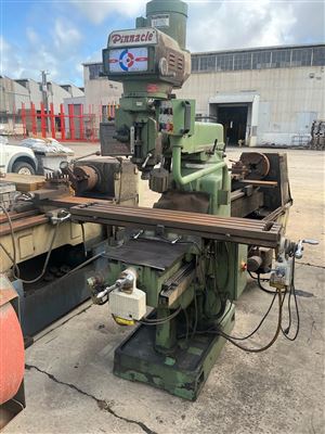 Pinnacle Milling Machine - Vertical Drilling / Milling -Variable Speed - Swivel Head - 3 Phase 415 Volt -Sold As Is Thumbnail