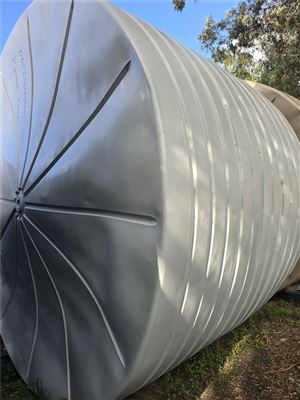 Bushmans T10500 46,400 L Round Poly Tank, 4.60 M Dia x 3.16 M H, Shale Grey – Non Water Storage Only Thumbnail