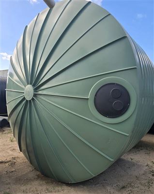 Bushmans TXD5000 22,500 L Domed Round Poly Tank, 3.78 M Dia x 2.56 M H, Rivergum – Non Water Storage Only Thumbnail