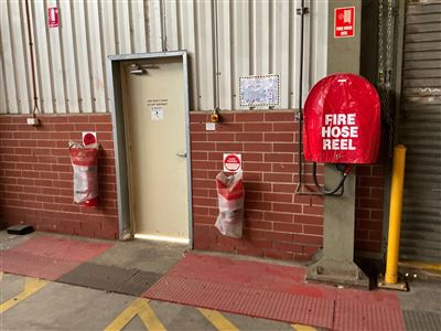 Fire Hose Reel and 2 Fire Extinguishers Thumbnail