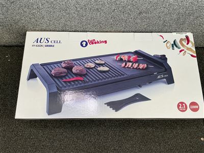 Griddle - 2-in-1 Electric Griddle, Black, Model Number: Hy-6302N Thumbnail