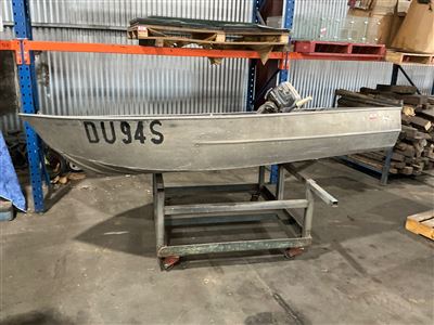Aluminium Dinghy -3 Metre with Evinrude 6 HP Outboard Motor - Fuel Tank Thumbnail